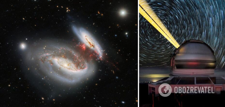 Astronomers take photo of unique galactic accident
