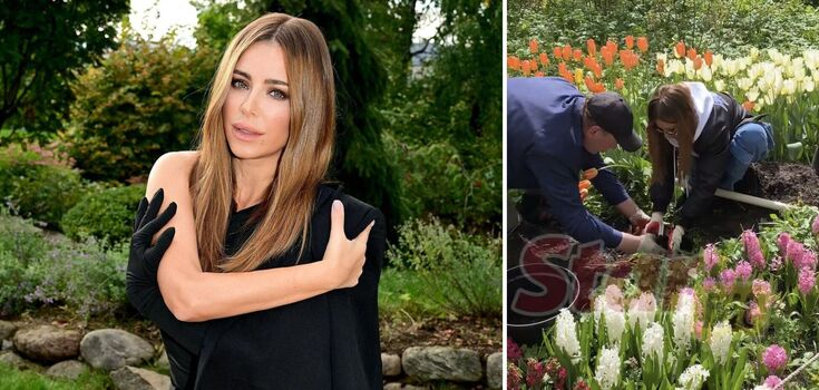 Ani Lorak picked up a shovel and knelt down in Moscow to present her album and "start a new life"
