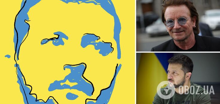 Zelenskyy's portrait by Bono will appear on the cover of The Atlantic magazine. Photo.