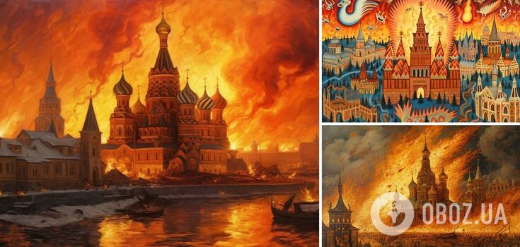 How Shevchenko, Marchuk, and Primachenko would draw the burning Kremlin: a neural network showed impressive pictures