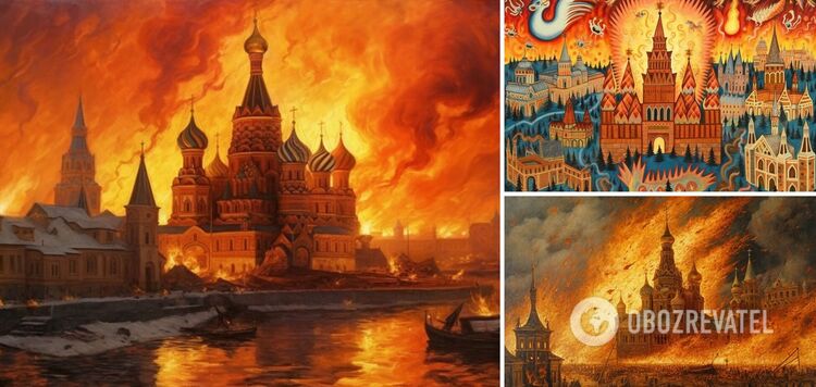 How Shevchenko, Marchuk, and Primachenko would draw the burning Kremlin: a neural network showed impressive pictures