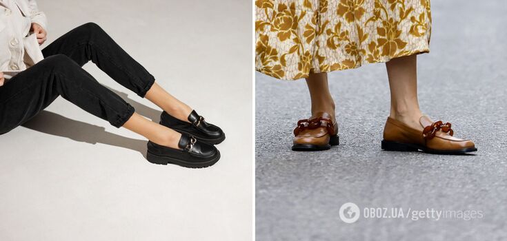 Loafers have become a trend for spring 2023: what to choose and what to wear. Photo