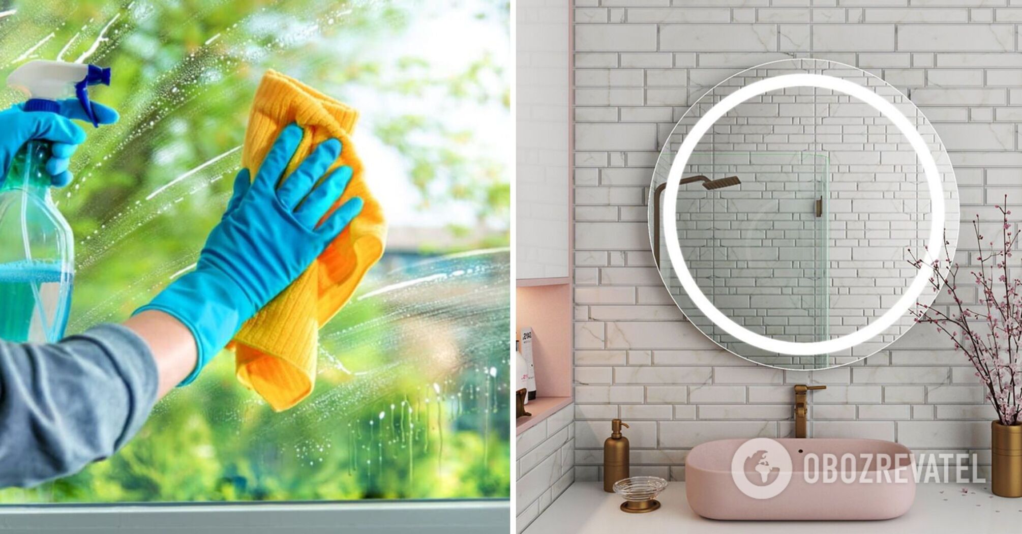 How to clean mirrors and windows without streaks: an elementary way for housewives