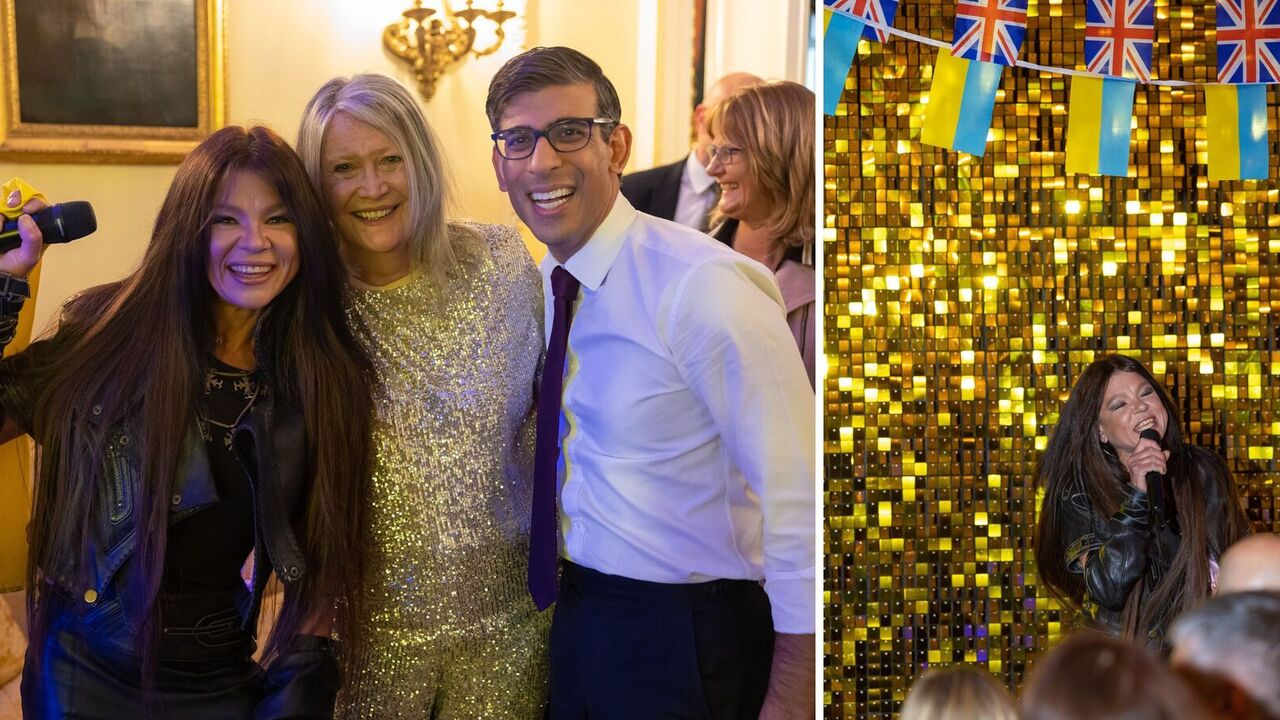 Rusłana dała czadu na przyjęciu z premierem Wielkiej Brytanii Rishi Sunakiem przed drugim półfinałem Eurowizji 2023. fot.