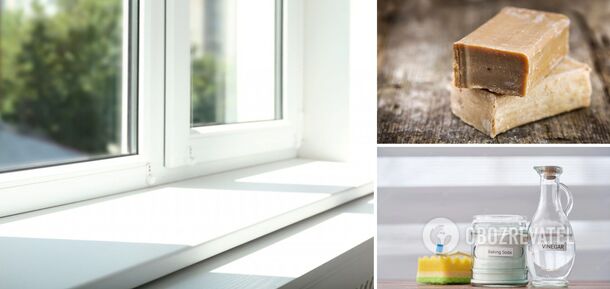 How to clean a white window sill quickly and cheaply: 3 ways