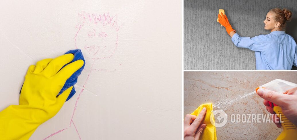 How to clean wallpaper from dirt and yellowing: working products