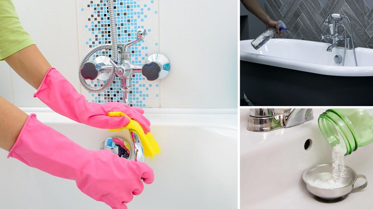 How to clean yellow limescale in the bathtub: 3 simple ingredients are needed