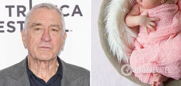 Robert De Niro showed his newborn daughter for the first time and declassified his beloved, who is younger than him by 34 years. Photo by