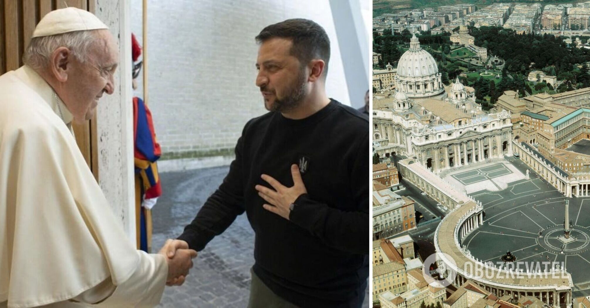 Zelenskyy discusses "formula for peace" with Pope and calls on Vatican to condemn Russia's crimes in Ukraine. Photos and videos