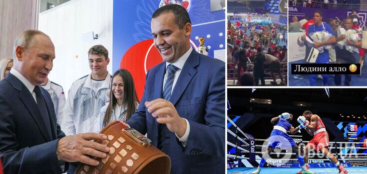 There was a mass disturbance at the Boxing World Cup, organized by Russia. Run out spectators stole boxing gloves. Video
