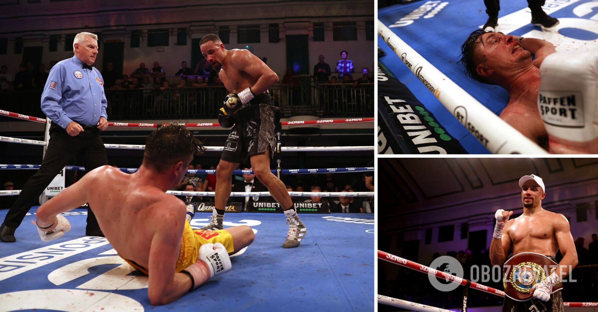 Tyson Fury's brother was knocked out by an undefeated boxer in a championship fight. Video.