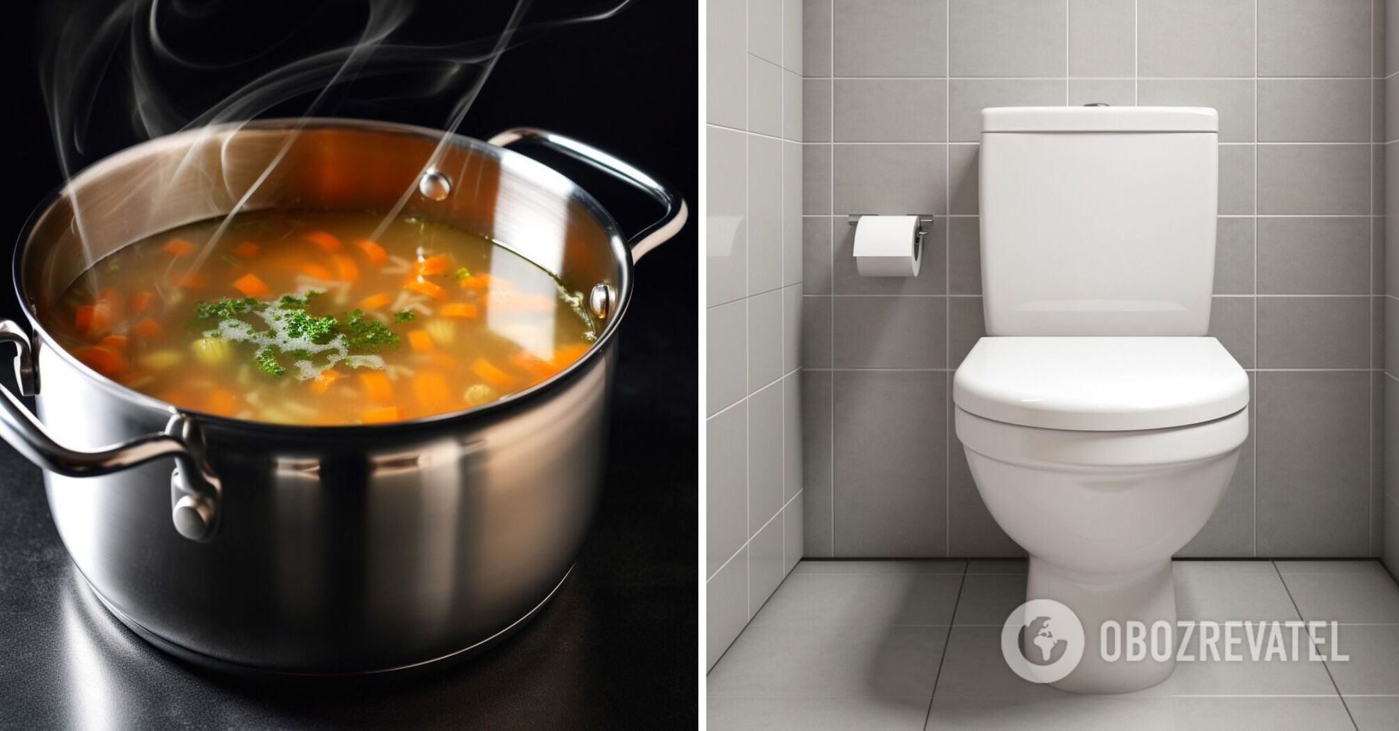 Is it possible to pour soup down the toilet: the answer is categorical