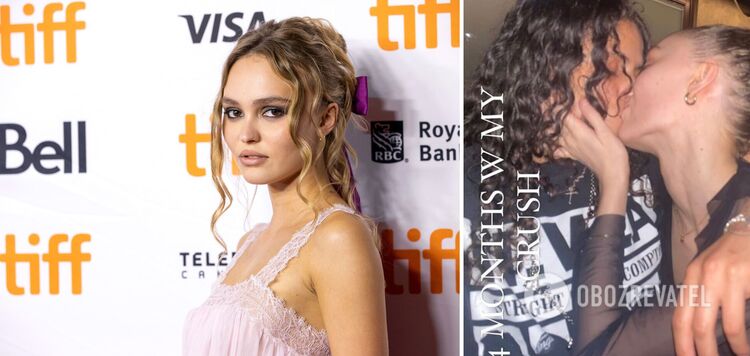 Johnny Depp's daughter announced her relationship with her girlfriend, showing a passionate kiss on camera