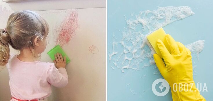 How to get rid of stains on painted walls: an easy way without repainting