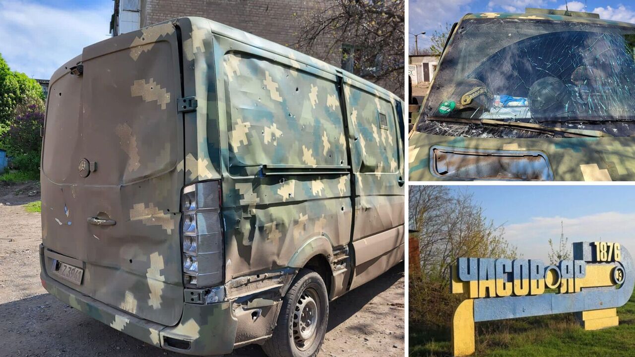 Ekipa ewakuacyjna trafiona ogniem Federacji Rosyjskiej w pobliżu Bachmutu: pięciu policjantów rannych. Fot. i wideo
