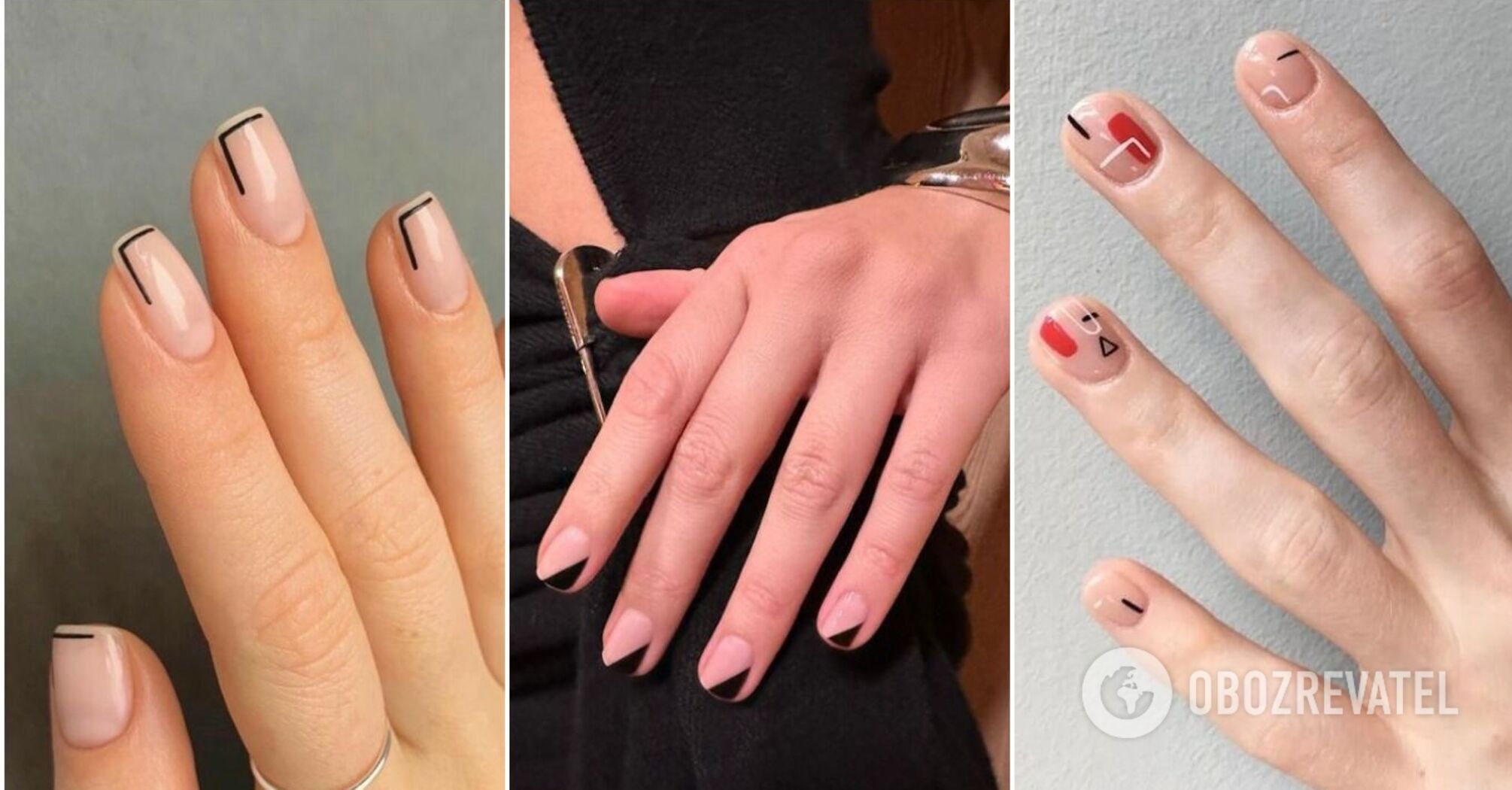 Geometric manicure will be one of the main trends in 2023: the best ideas. Photo.