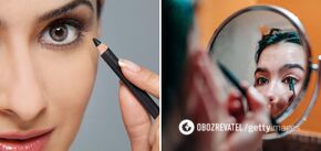 Making makeup unkempt: five mistakes in eyeliner pencil, which should not be allowed. Photo