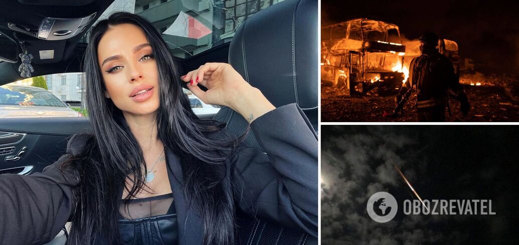 The former Kiev drug dealer Chernetsky in all her glory filmed the work of the air defense and signed geolocation: what Ukrainians write to her