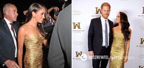 Meghan Markle appeared in public in a 'not royally' revealing dress. Photo