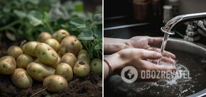 How to wash your hands after peeling young potatoes: old effective ways