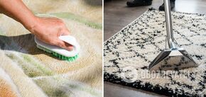 How to clean a rug: the ingenious dry method
