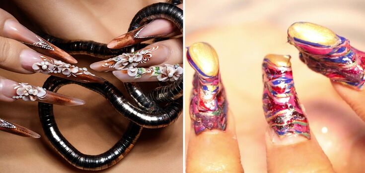 It's better not to repeat it! The worst ideas for manicure, which became a fatal mistake of fashionistas. Photo