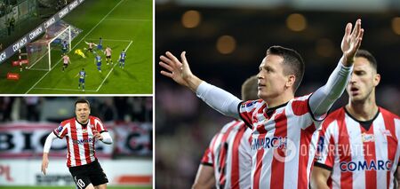 Konoplyanka scores a rescue goal in Poland, stretching the ball 60 metres. Video.