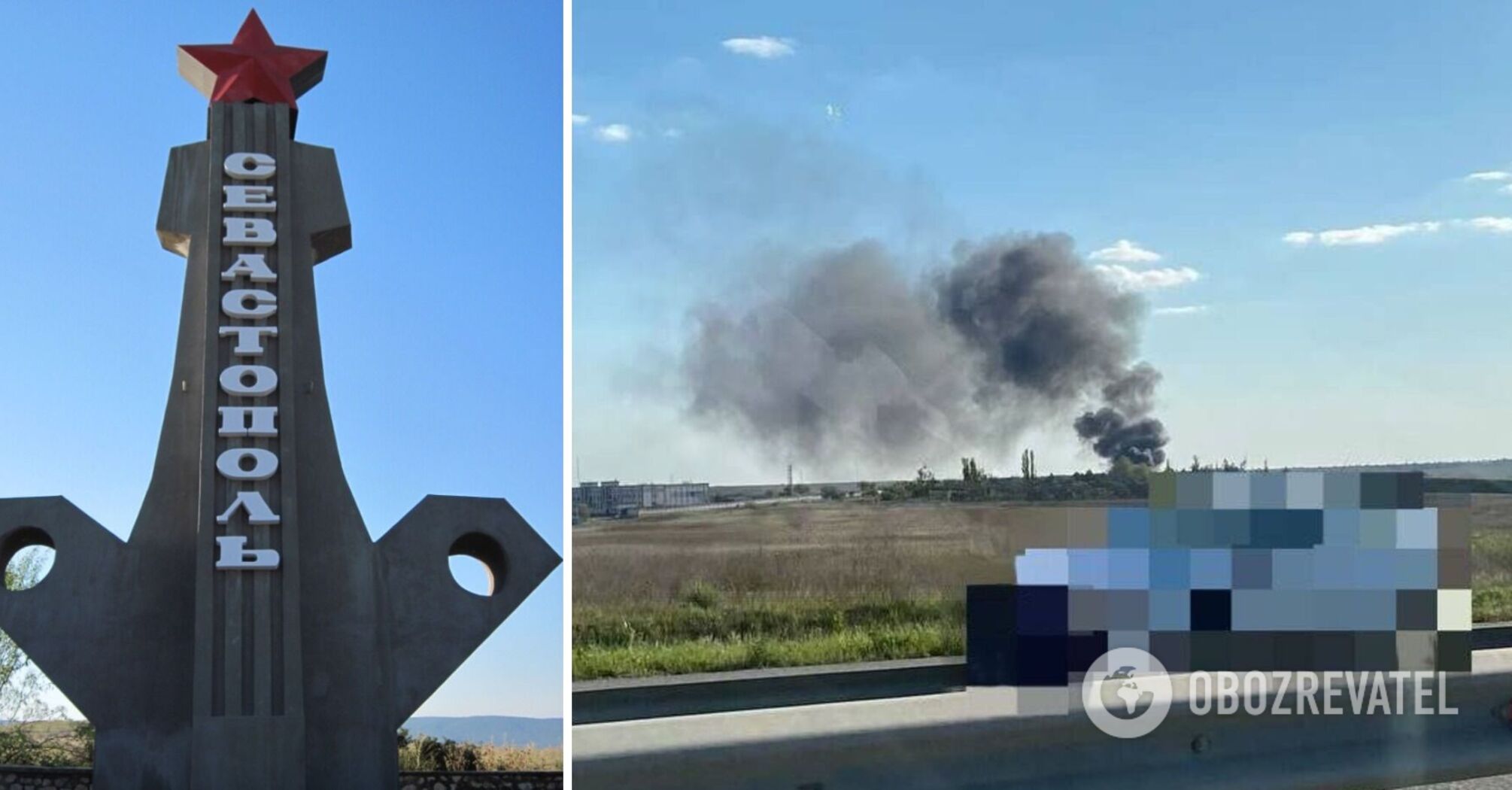 Sewastopol znów odwiedziła "bawełna": w mieście doszło do potężnej eksplozji i wzbił się czarny dym. Zdjęcia