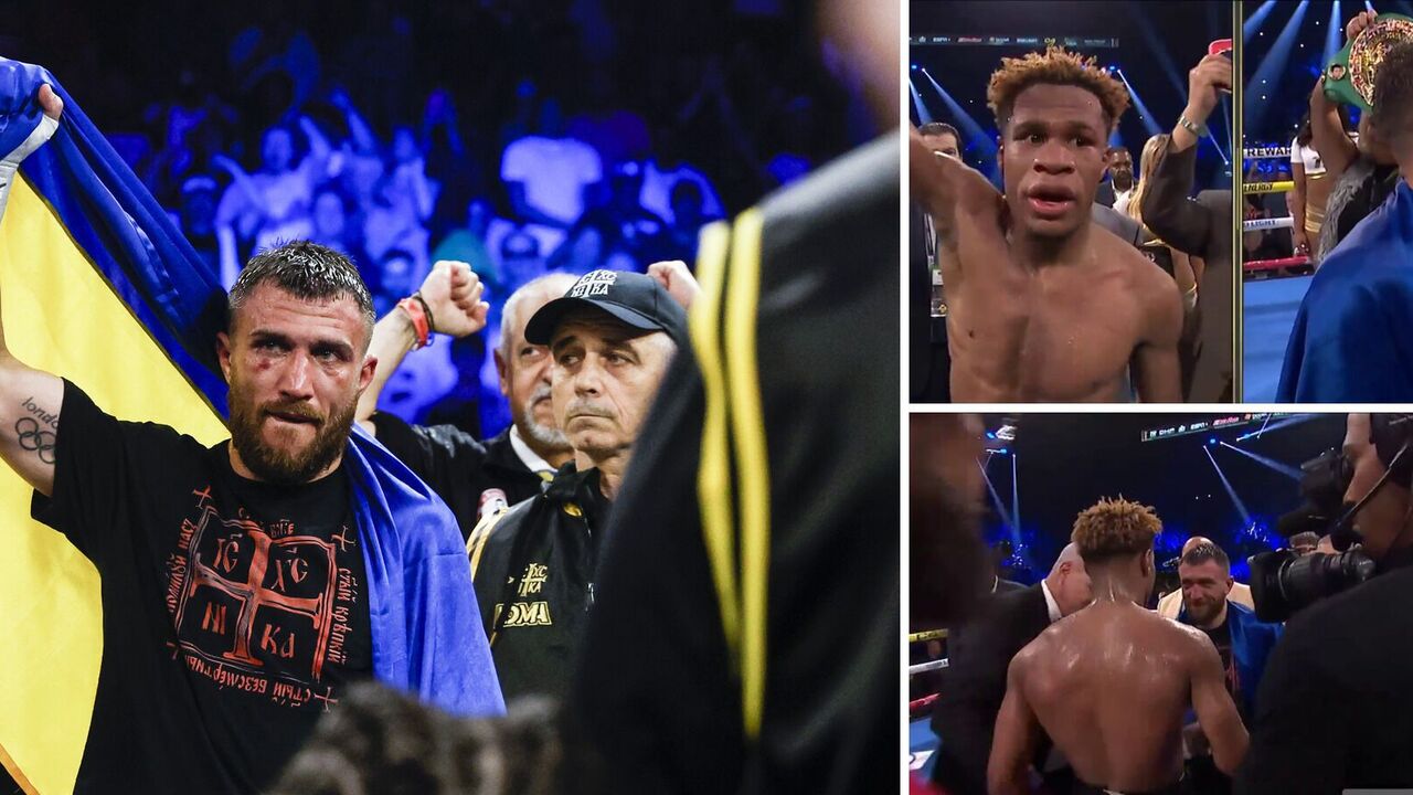 When he heard that he lost. The expression on Lomachenko's face right after the fight got on video