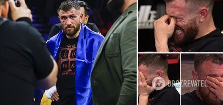 Lomachenko burst into tears after defeat by Haney. Video.