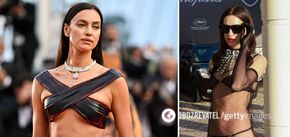 Russian Irina Shayk disgraced herself in Cannes, desperately trying to attract attention: the model came in her underwear