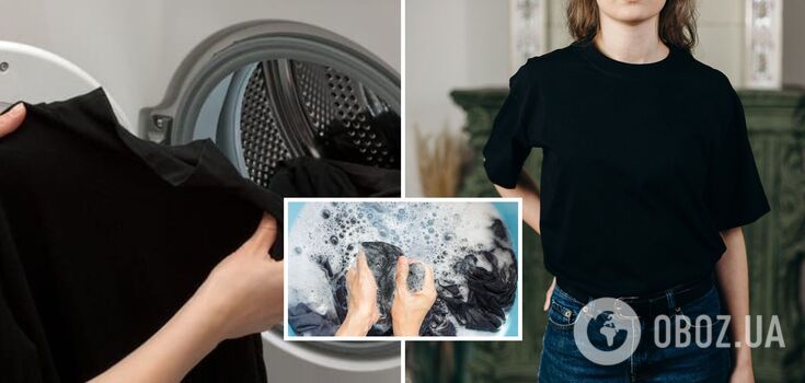 How to bring back the bright color of black clothes: a proven tiphack