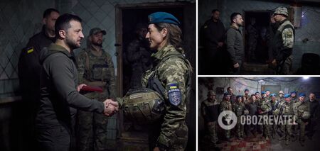Zeleński odwiedził linię frontu i wręczył nagrody ukraińskim obrońcom w Dniu Korpusu Piechoty Morskiej. Zdjęcia i wideo