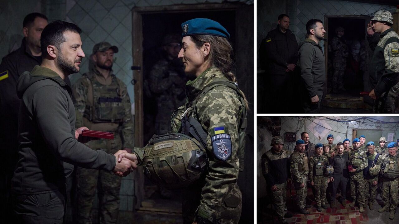 Zelensky visited the front line and presented awards to Ukrainian defenders on Marine Corps Day. Photo and video
