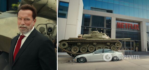 Came to work in a tank: Schwarzenegger became action director on Netflix. Video