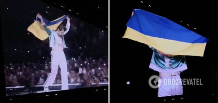 Harry Styles raised the Ukrainian flag on stage: the audience burst into applause and screams