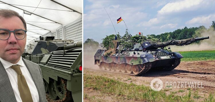 Ukrainian Ambassador to Germany Makeyev showed Leopard 1A5 tanks promised to the AFU. Video