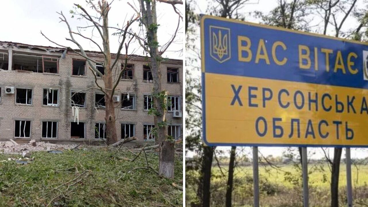 The occupants hit Berislav and Ivanivka in the Kherson region: a school and a dormitory were damaged, there was a wounded person. Photo