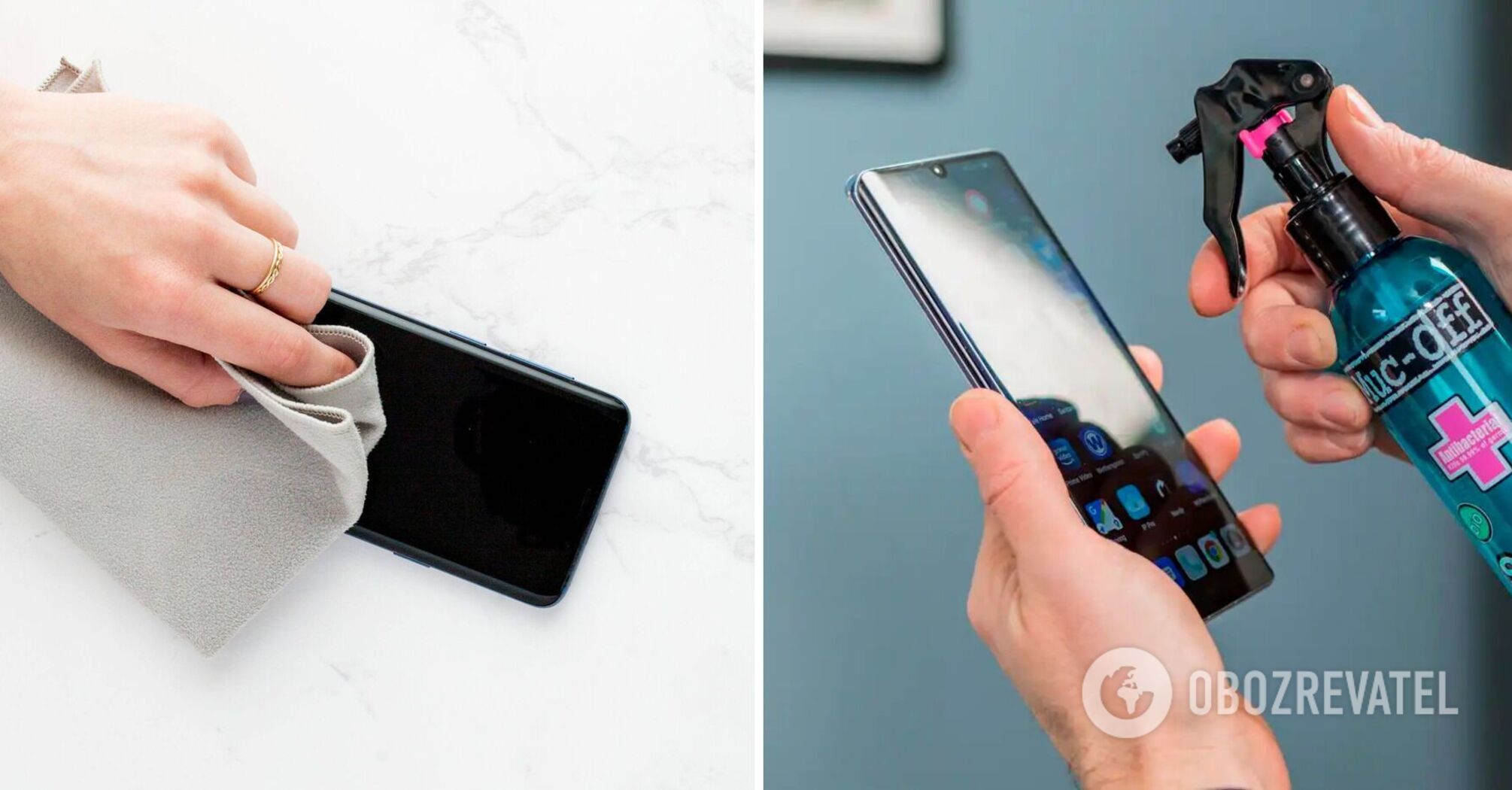 What you shouldn't wipe your smartphone screen with: products that do nothing but harm