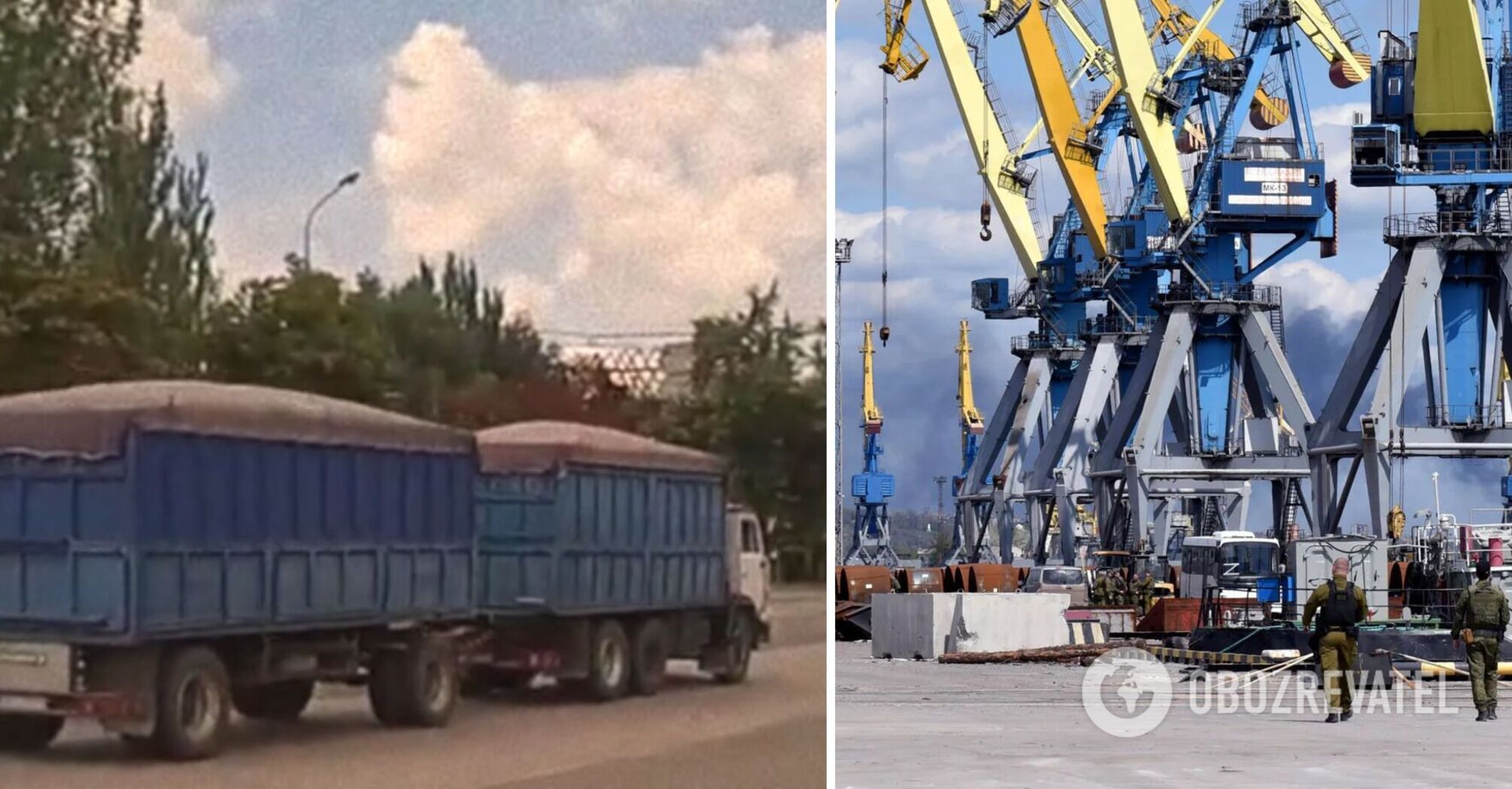 The occupiers are exporting grain from Ukraine