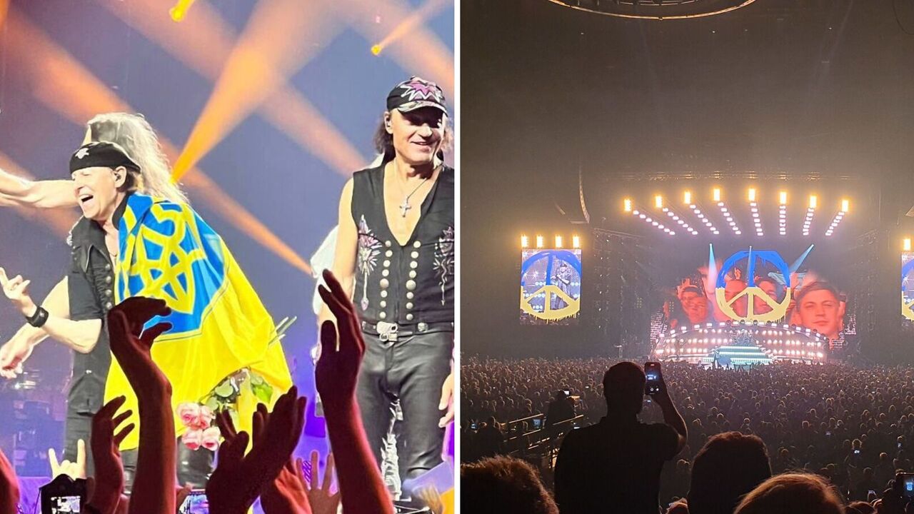 Concert in blue and yellow colours: Scorpions dedicated their legendary hit to Ukraine and unfurled the flag on stage