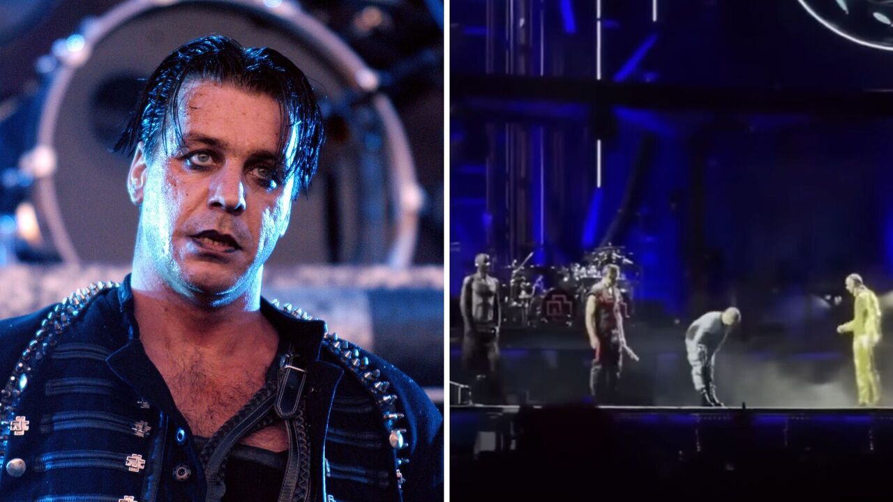 Lider Rammstein Till Lindemann spadł ze sceny, ale zespół nie zareagował. Wideo.