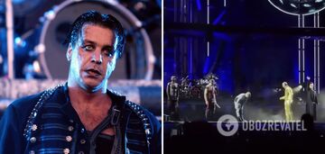 Lider Rammstein Till Lindemann spadł ze sceny, ale zespół nie zareagował. Wideo.