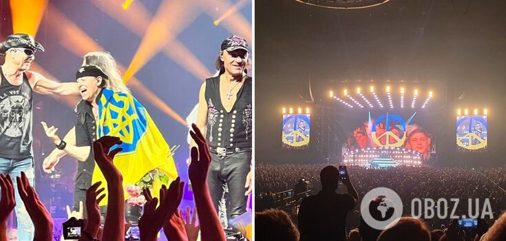 Koncert w niebiesko-żółtych barwach: Scorpions zadedykowali swój legendarny przebój Ukrainie i rozwinęli flagę na scenie