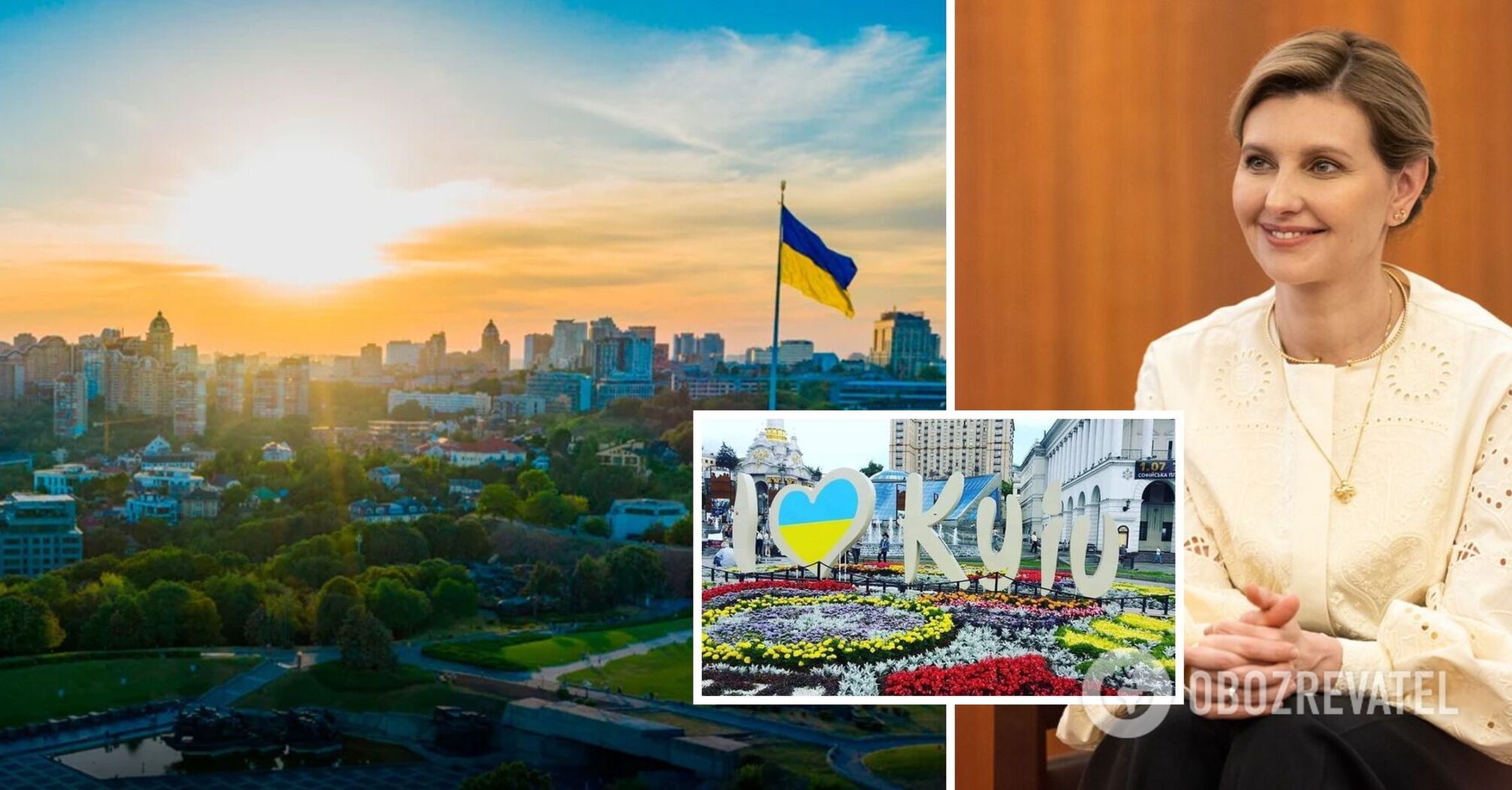 "Kijów jest niewzruszony!" Zeleńska pokazała film motywacyjny z okazji Dnia Stolicy