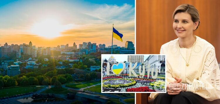 'Kyiv is unshakable!' Zelenska showed a motivational video for the Day of the Capital