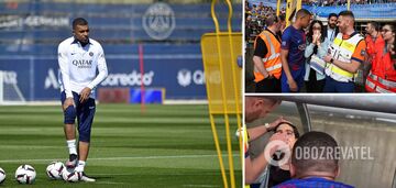 Mbappe zalał twarz fana krwią przed meczem o mistrzostwo Francji. Wideo