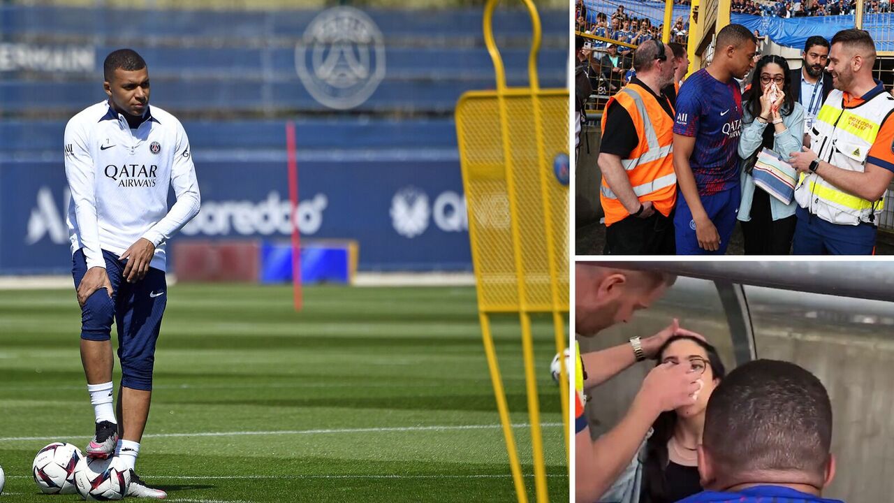Mbappe smashed a fan's face in blood before the French championship game. Video