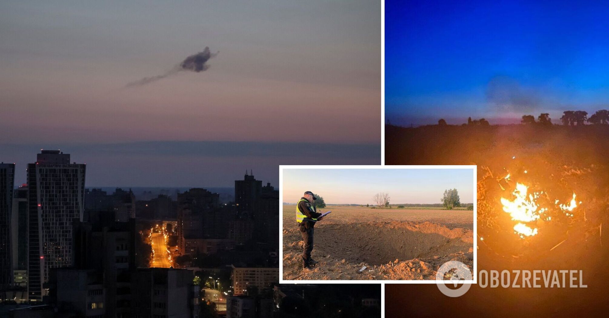 The occupants attacked Kyiv with cruise missiles and drones: air defense forces destroyed more than 40 aerial targets. Photo