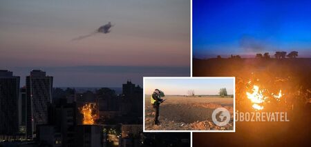 The occupants attacked Kyiv with cruise missiles and drones: air defense forces destroyed more than 40 aerial targets. Photo